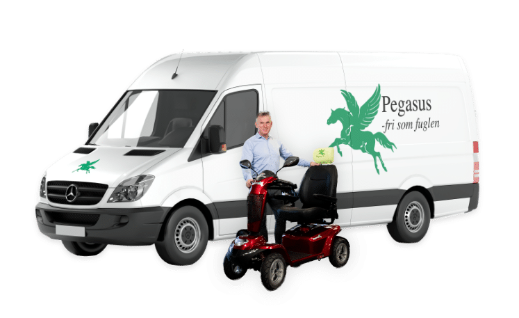 Pegasus El-scooter leverer i hele Danmark Levering af el-scooter i hele danmark